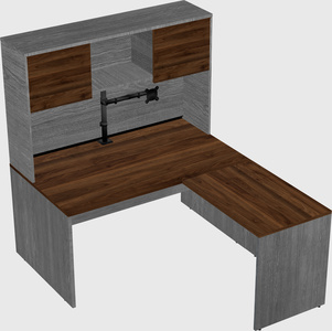 L-shaped office desk