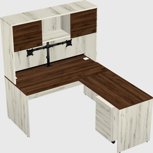 L-shaped office desk