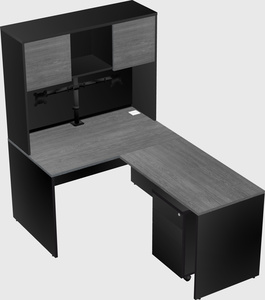 L-shaped office desk