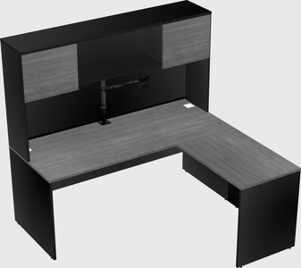 L-shaped office desk