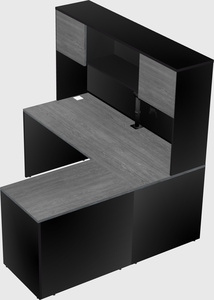 L-shaped office desk