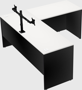L-shaped office desk