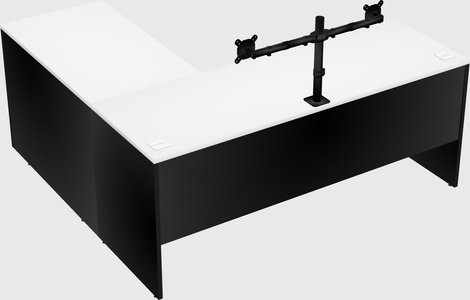 L-shaped office desk