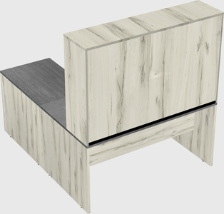 L-shaped office desk