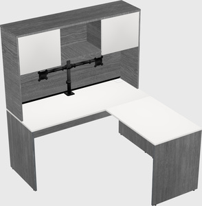 L-shaped office desk