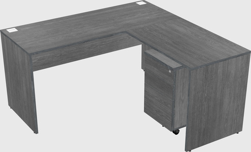 L-shaped office desk