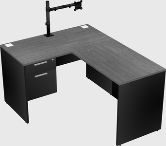 L-shaped office desk