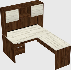 L-shaped office desk