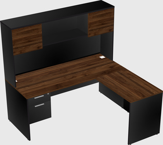 L-shaped office desk