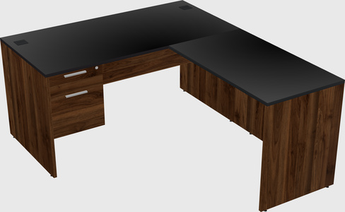 L-shaped office desk