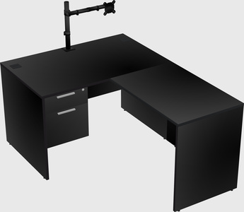 L-shaped office desk