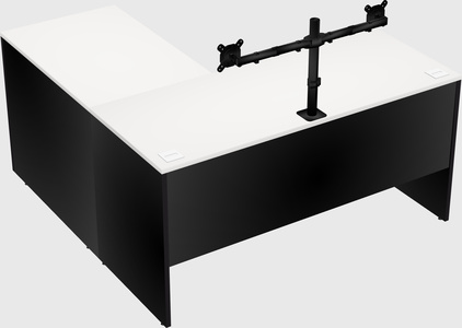 L-shaped office desk