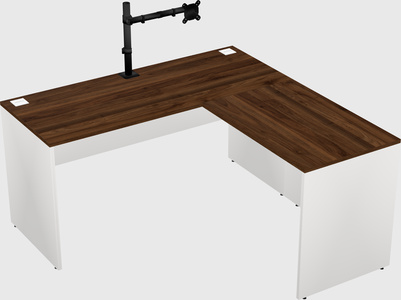 L-shaped office desk