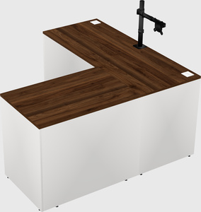 L-shaped office desk