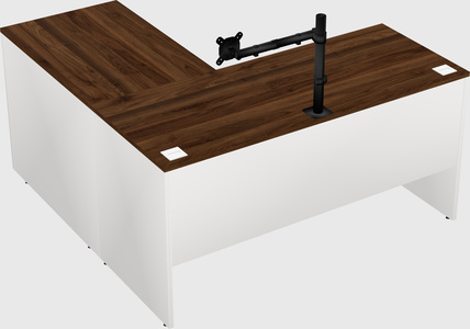 L-shaped office desk