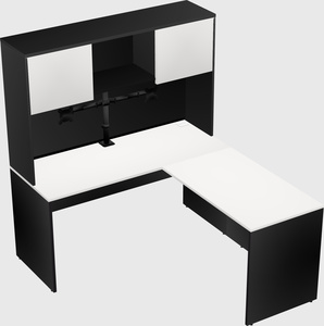 L-shaped office desk