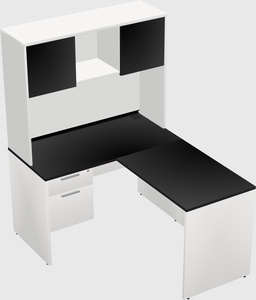 L-shaped office desk