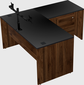 L-shaped office desk