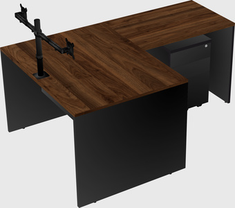 L-shaped office desk