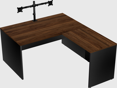 L-shaped office desk
