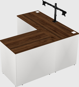 L-shaped office desk