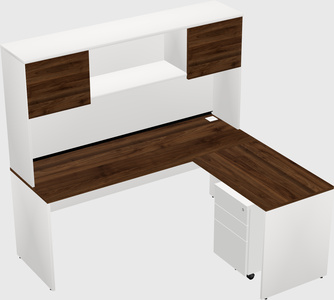 L-shaped office desk