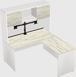 L-shaped office desk