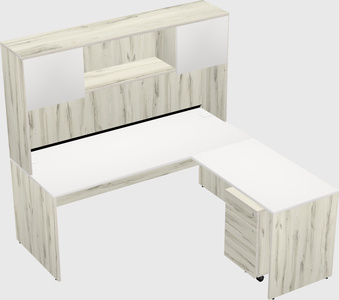 L-shaped office desk