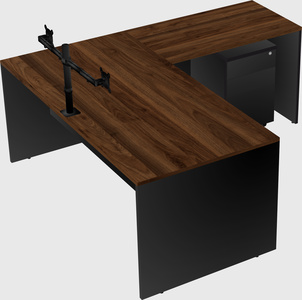 L-shaped office desk