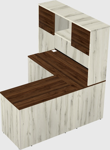 L-shaped office desk