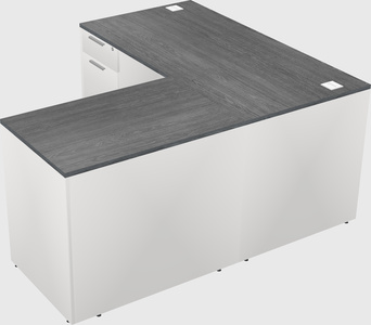 L-shaped office desk