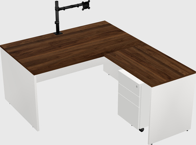 L-shaped office desk