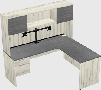 L-shaped office desk