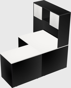 L-shaped office desk