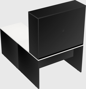 L-shaped office desk