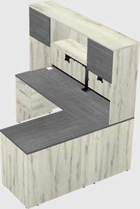 L-shaped office desk