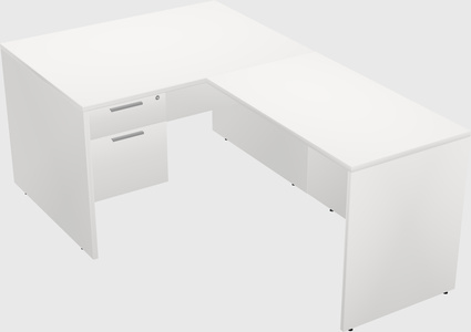 L-shaped office desk