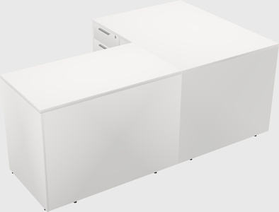 L-shaped office desk