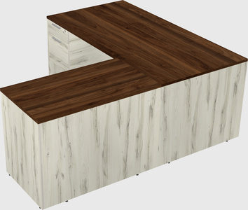 L-shaped office desk