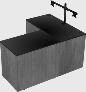 L-shaped office desk