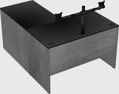 L-shaped office desk