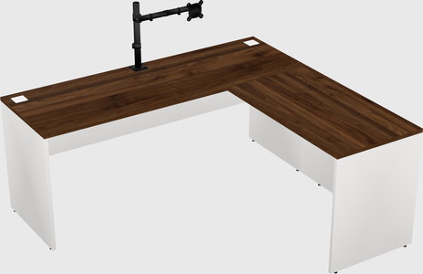 L-shaped office desk