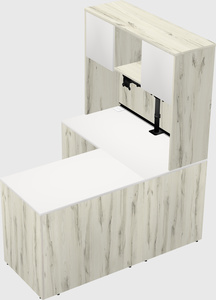 L-shaped office desk