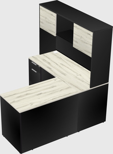 L-shaped office desk