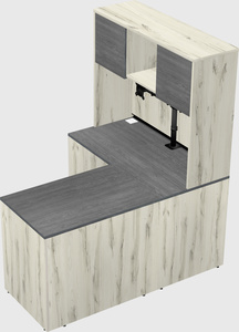 L-shaped office desk