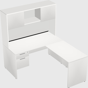 L-shaped office desk