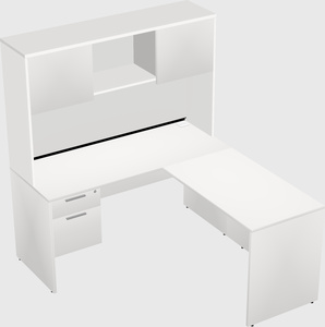 L-shaped office desk