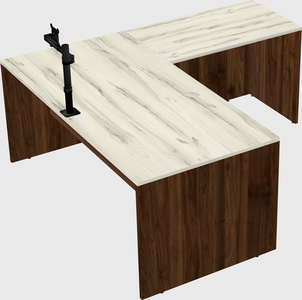 L-shaped office desk