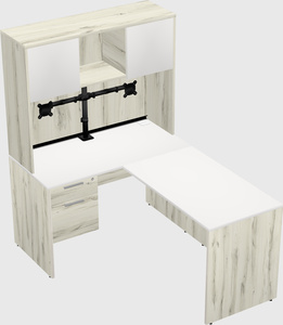 L-shaped office desk