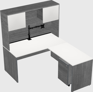 L-shaped office desk